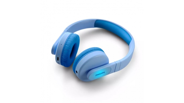 Philips TAK4206BL/00 Draadloze On-Ear Koptelefoon voor Kinderen + LED-Licht Blauw