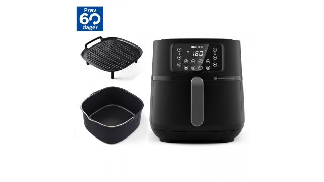 Philips HD9285/96 5000 Series Airfryer XXL 7.2L 2000W Zwart/Zilver