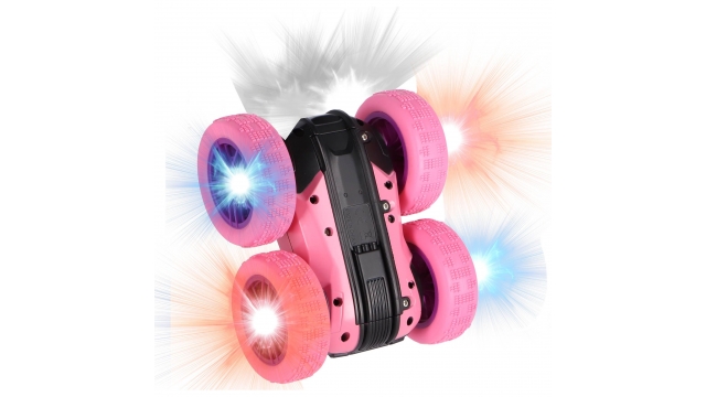 Rapid Wheels RC Flipover Auto Roze + Licht