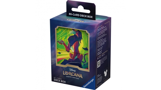 Ravensburger Disney Lorcana Deck Box Scar 80 Kaarten