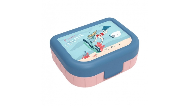 Rotho Memory Kids Lunchbox To Go Kids Explorer 1L Blauw/Roze