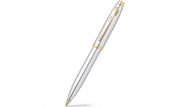 Sheaffer SF-E2934051 Balpen 100 Bright Chrome Gold Tone