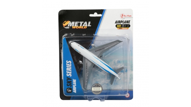 Toi-Toys Pullback Die-Cast Vliegtuig Boeing 777 1:50