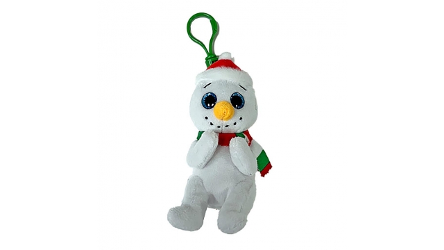 TY Beanie Boos Clip Knuffel Sneeuwman Brrrnard 7 cm