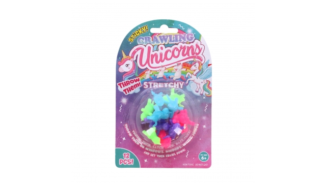 Unicorn Kruipende Sticky Raamlopers 12 Stuks