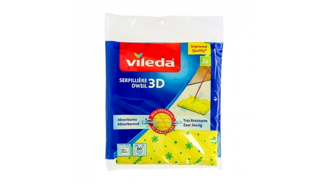 Vileda Ultra Fresh Dweil 60x50 cm 2 Stuks